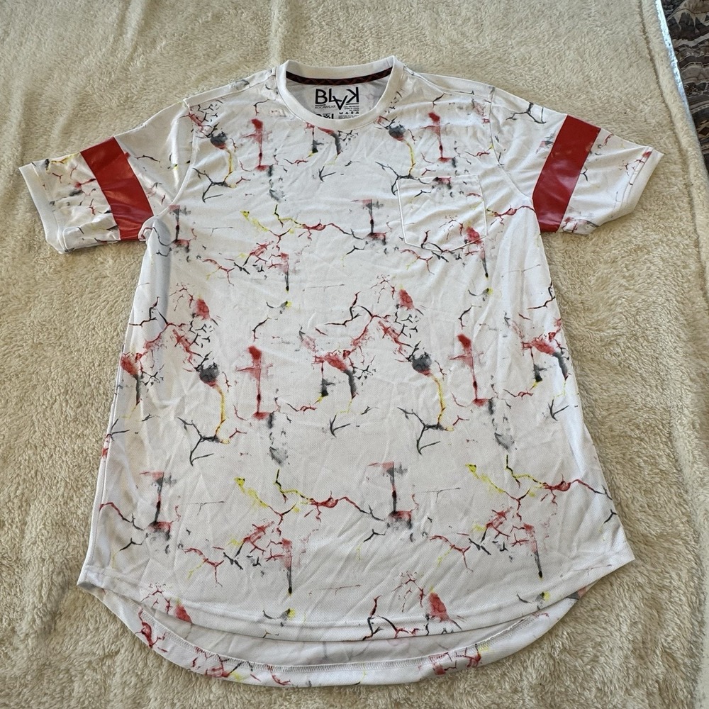Vintage Rocawear BLK Mens 2XL Abstract Streetwear Hip Hop Jersey Shirt